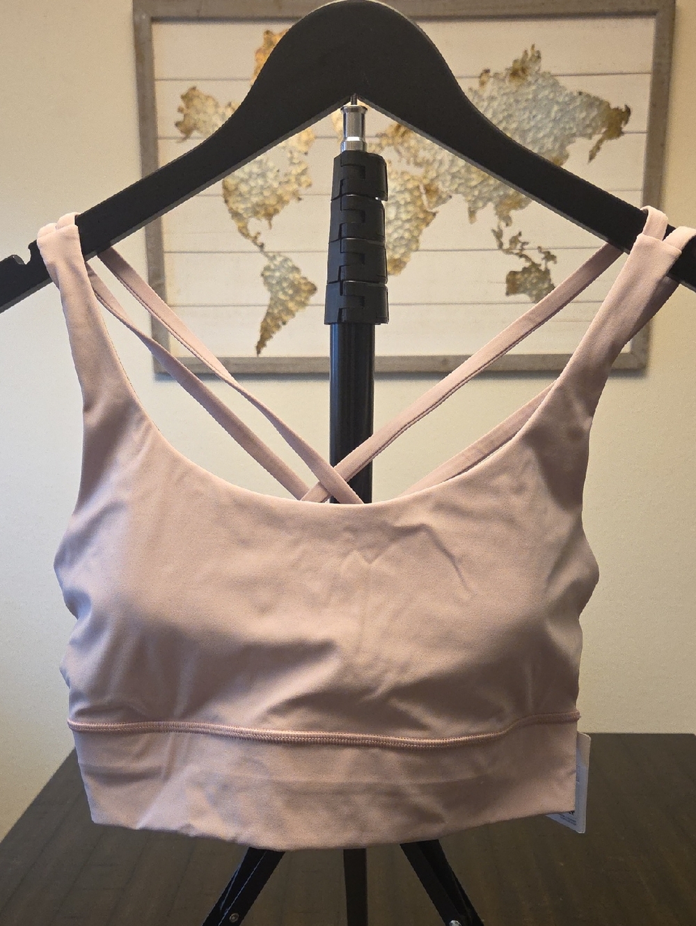 Lululemon Energy Longline Bra In Pink Peony